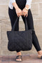 Quilted Tote Bag // 4 Colors