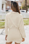 Cloud Button Down Long Sleeve Dress