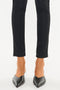 High Rise Black Coated Ankle Skinny Jean