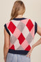 Argyle Cropped Sweater Vest // 3 Color Options