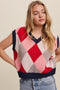 Argyle Cropped Sweater Vest // 3 Color Options