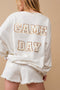 Sequin Football Sweatshirt