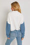 Evermore Color Block Sweater // Blush or Blue