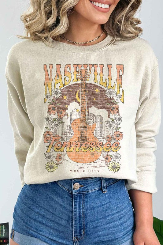 NASHVILLE TENNESSEE GRAPHIC SWEATSHIRT // 4 Colors