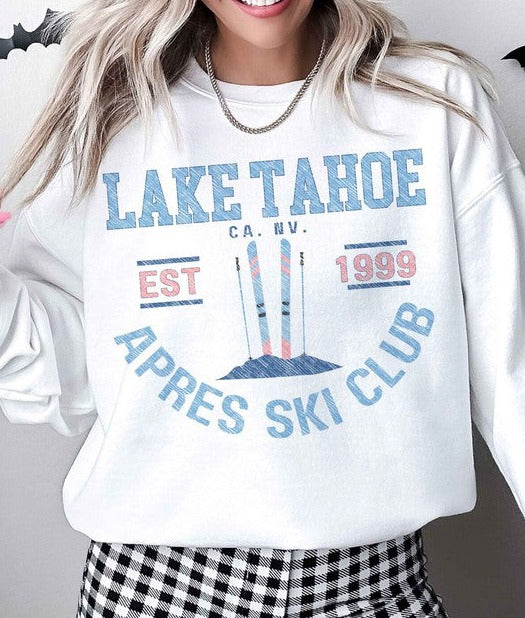 LAKE TAHOE APRES SKI CLUB OVERSIZED SWEATSHIRT