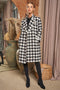 Hassie Knit Tweed Double Button Coat Jacket