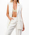 Lala Sleeveless Blazer Vest // Black or White