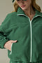 Maya Green Fleece Jacket