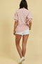 Pink Eyelet Sweater