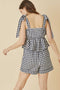 Sylvie Gingham Top & Shorts Set