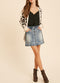 Tread Lightly Denim Button Down Front Skirt