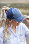 Distressed Messy Bun Hats // 7 COLORS