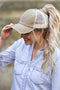 Distressed Messy Bun Hats // 7 COLORS