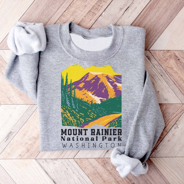 MOUNT RAINIER GRAPHIC SWEATSHIRT // 4 COLORS