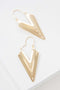 Broadway Triangle Hook Earrings