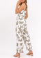 Bora Bora Button Down Floral Jumpsuit