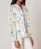 Lou Floral Ruffle Balloon Sleeve Blouse