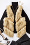 Vanity Fur Leather Stripe Fur Vest