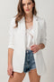 Juliette Pocketed Blazer || White