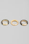 Gold Ring Twist Trio // 4 COLORS