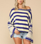Sunshine & Waves Boat Neck Light Knit Sweater