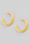 Chain Braided Hoop Earrings