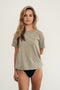 Olive // Christine Organic Cotton Basic Tee