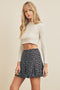 Tinley Dot & Floral Mini Skort