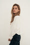 Ivory // Carolyn Cropped Easy Long Sleeve Tee