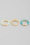 Gold Ring Twist Trio // 4 COLORS