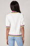 Vivid Dreams Rainbow Trim Top