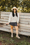 Tinley Dot & Floral Mini Skort