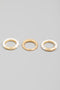 Gold Ring Twist Trio // 4 COLORS